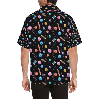 Sewing Print Design LKS309 Men's Hawaiian Shirt