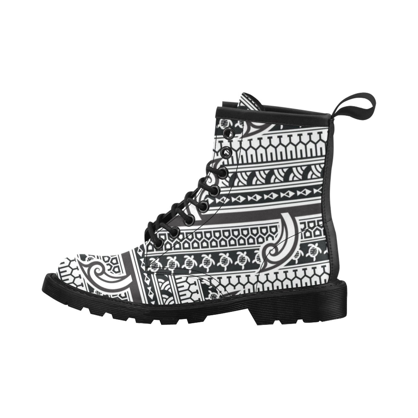 Samoan Style Print Design LKS305 Women's Boots