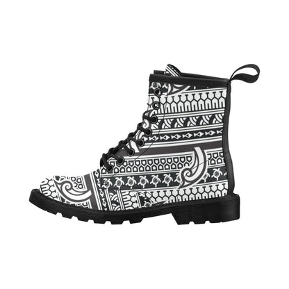 Samoan Style Print Design LKS305 Women's Boots