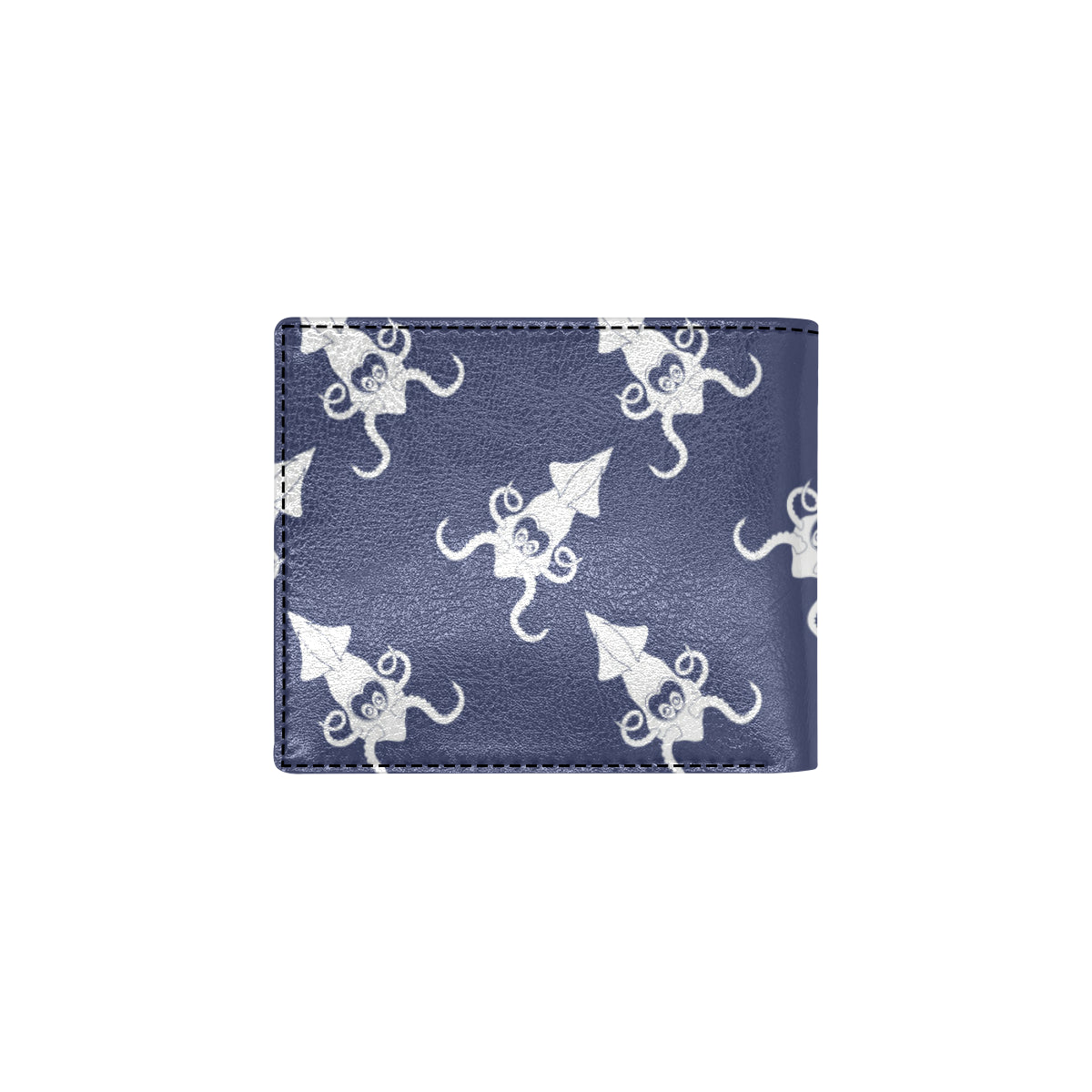 Giant Squid Pattern Print Design 02 Men's ID Card Wallet