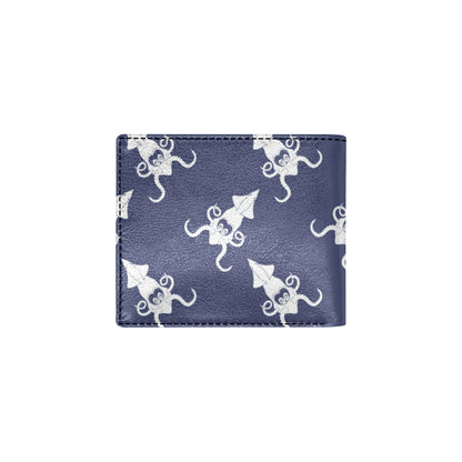 Giant Squid Pattern Print Design 02 Men's ID Card Wallet