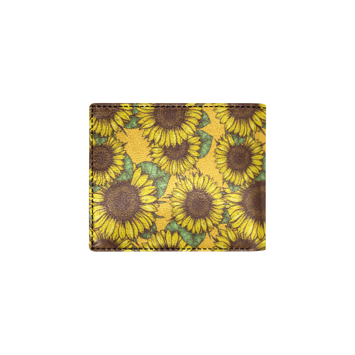Sunflower Pattern Print Design SF04 Men's ID Card Wallet