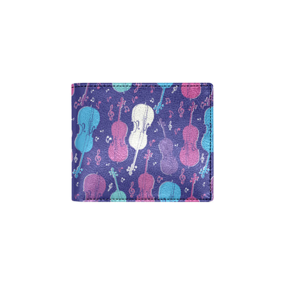 Cello Pattern Print Design 01 Men's ID Card Wallet
