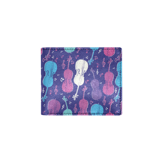 Cello Pattern Print Design 01 Men's ID Card Wallet