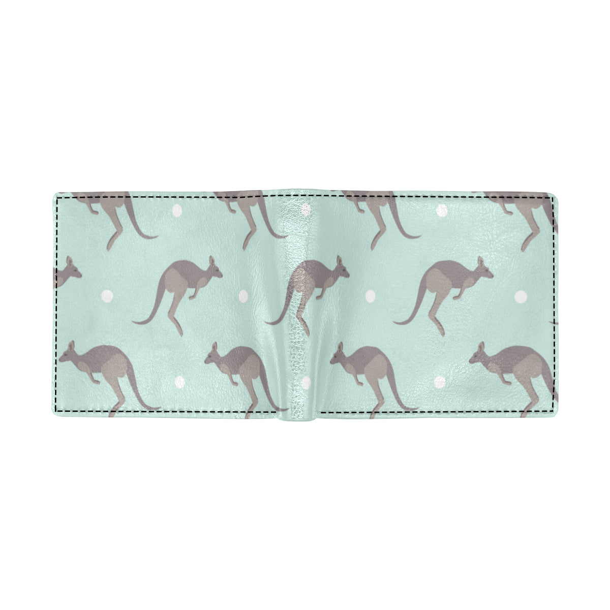 Kangaroos Pattern Print Design 04 Men's ID Card Wallet