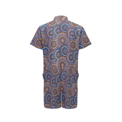 Mandala Boho Chic Design Print Men's Romper