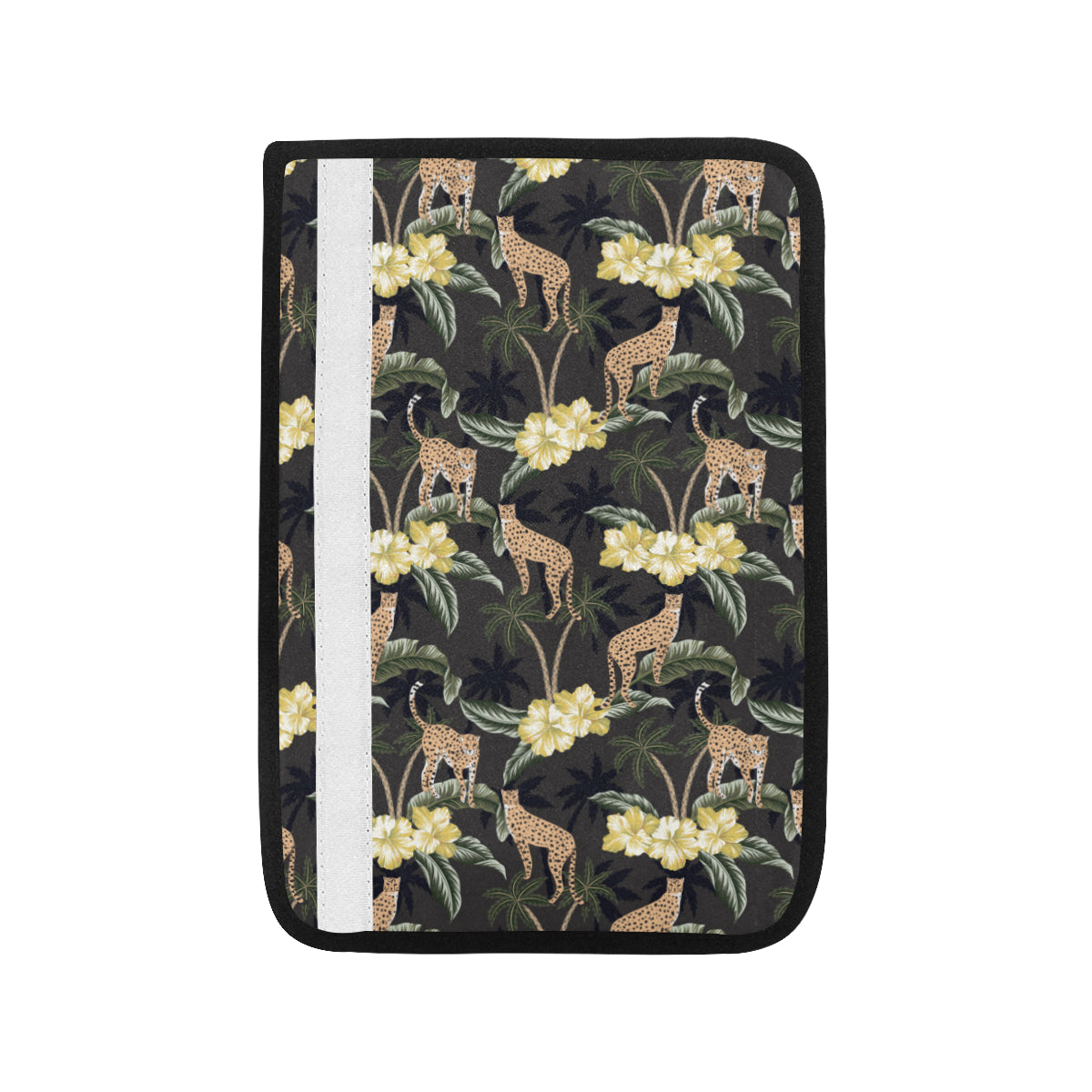 Cheetah Pattern Print Design 04 Car Seat Belt Cover