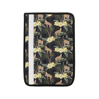 Cheetah Pattern Print Design 04 Car Seat Belt Cover