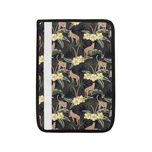 Cheetah Pattern Print Design 04 Car Seat Belt Cover
