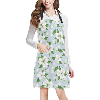 Apple blossom Pattern Print Design AB04 Apron with Pocket