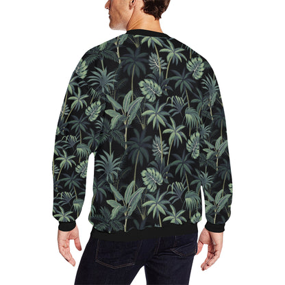Rainforest Pattern Print Design RF02 Men Long Sleeve Sweatshirt