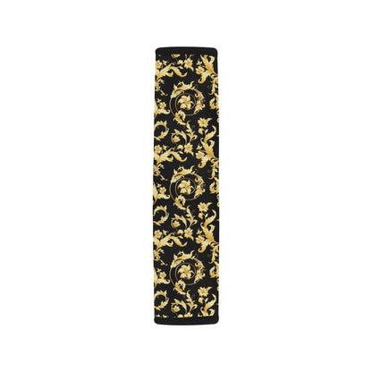 Baroque Golden Pattern Print Design 04 Car Seat Belt Cover