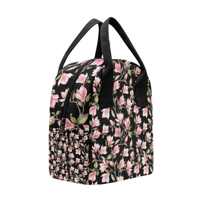 Magnolia Pattern Print Design MAG03 Insulated Lunch Bag