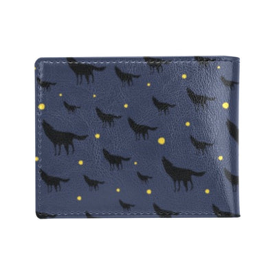 Wolf Print Design LKS301 Men's ID Card Wallet