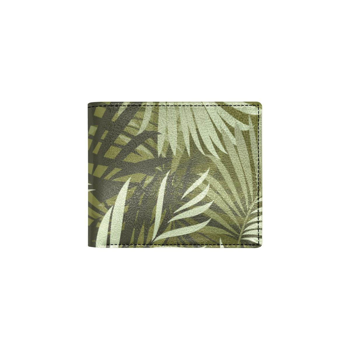 Palm Leaves Pattern Print Design PL05 Men's ID Card Wallet
