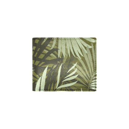 Palm Leaves Pattern Print Design PL05 Men's ID Card Wallet