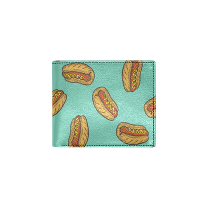 Hot Dog Pattern Print Design 04 Men's ID Card Wallet