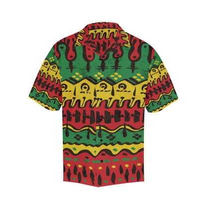 Rasta Pattern Print Design A01 Men's Hawaiian Shirt