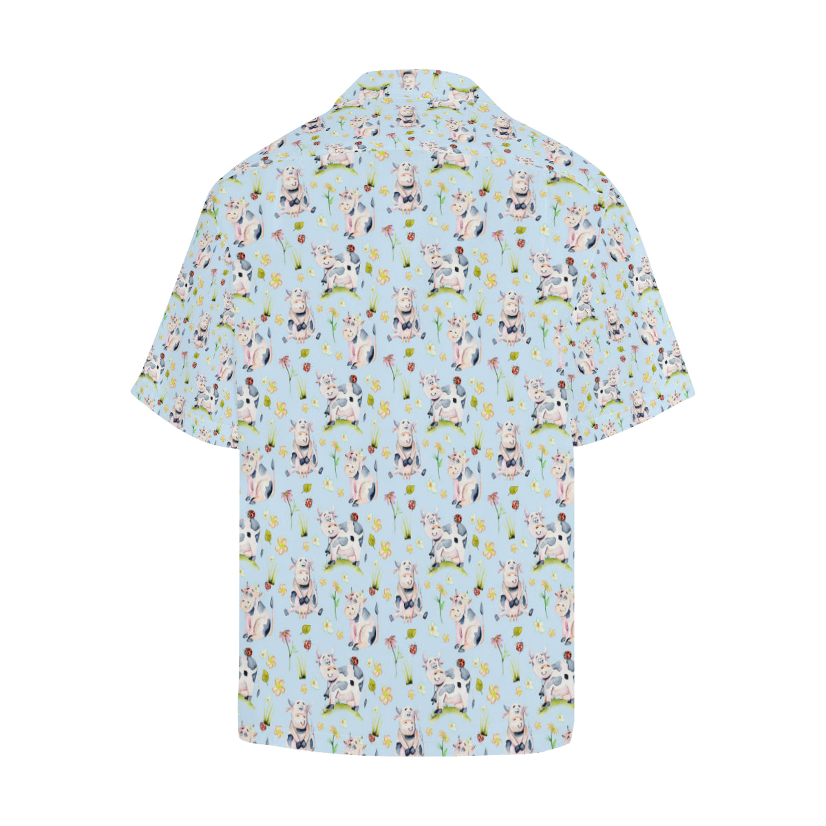 Cow Happy Pattern Print Design 05 Men's Hawaiian Shirt