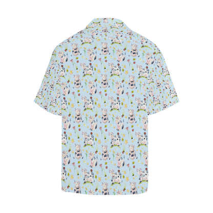 Cow Happy Pattern Print Design 05 Men's Hawaiian Shirt