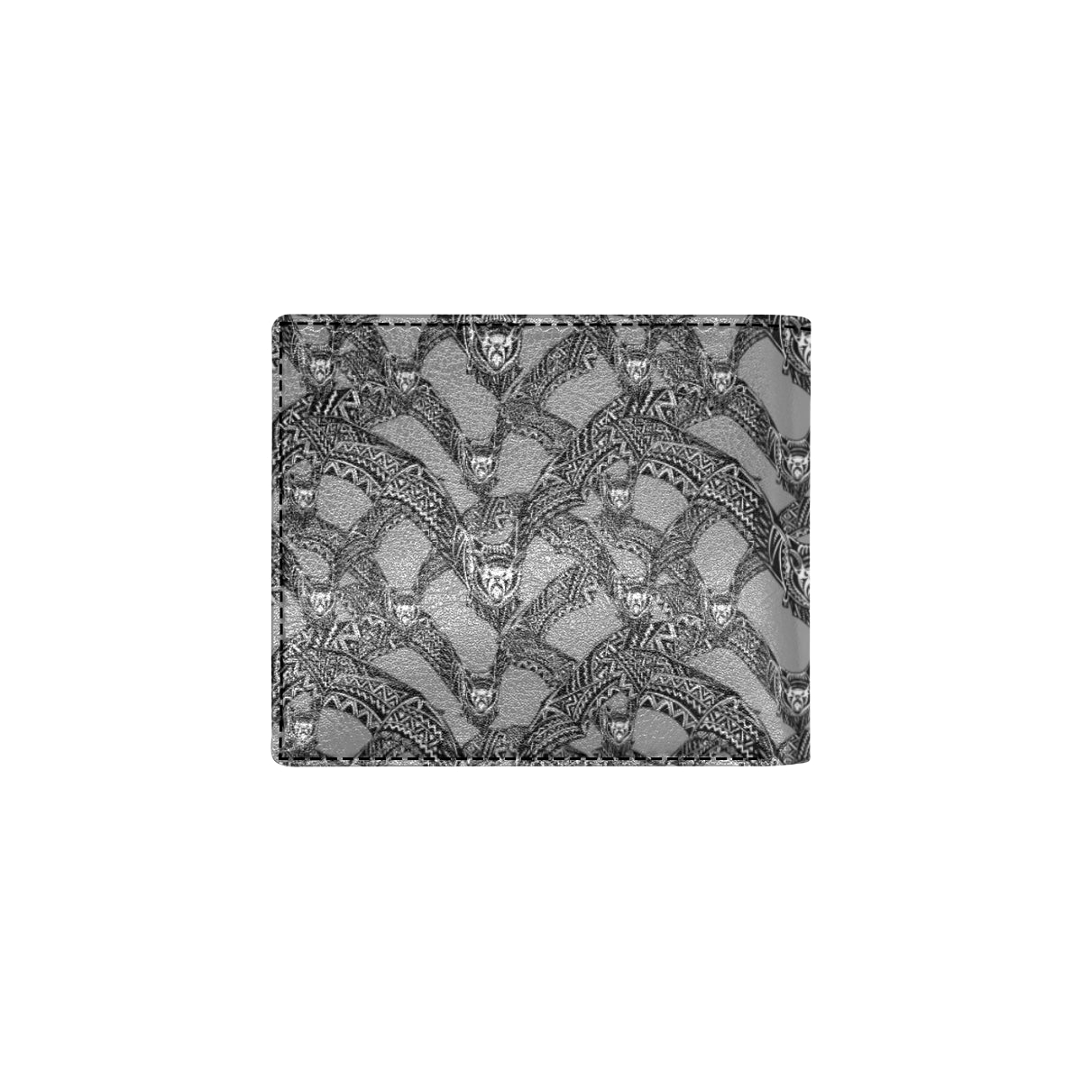Bat Pattern Print Design 04 Men's ID Card Wallet