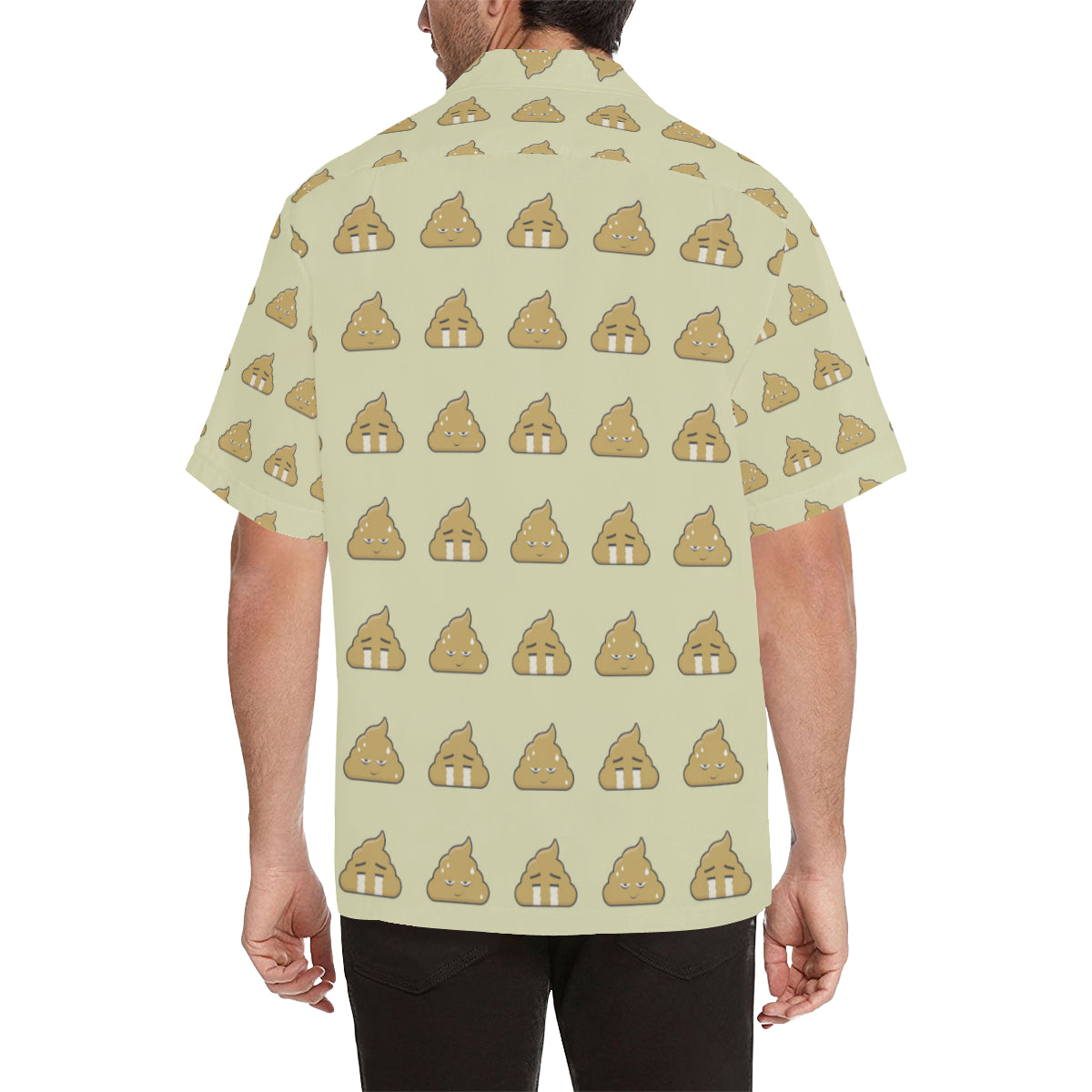Poop Emoji Pattern Print Design A04 Men's Hawaiian Shirt