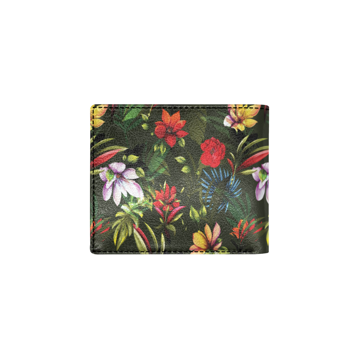 Magnolia Pattern Print Design 02 Men's ID Card Wallet