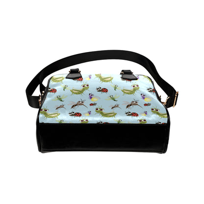Ladybug Pattern Print Design 01 Shoulder Handbag