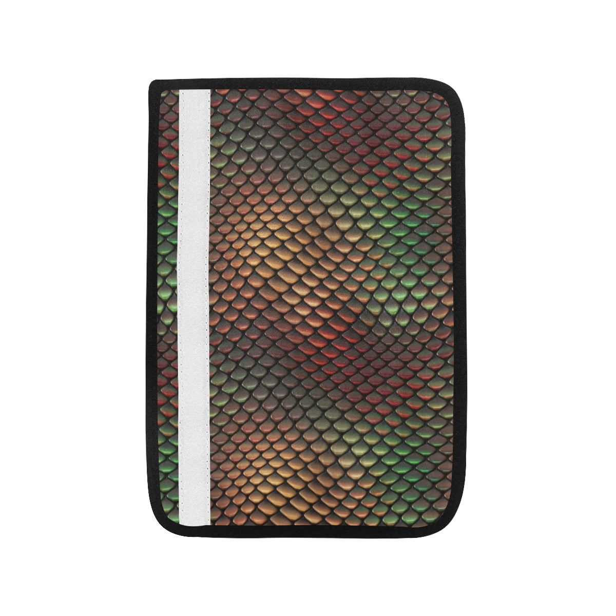 Snake Skin Colorful Print Car Seat Belt Cover