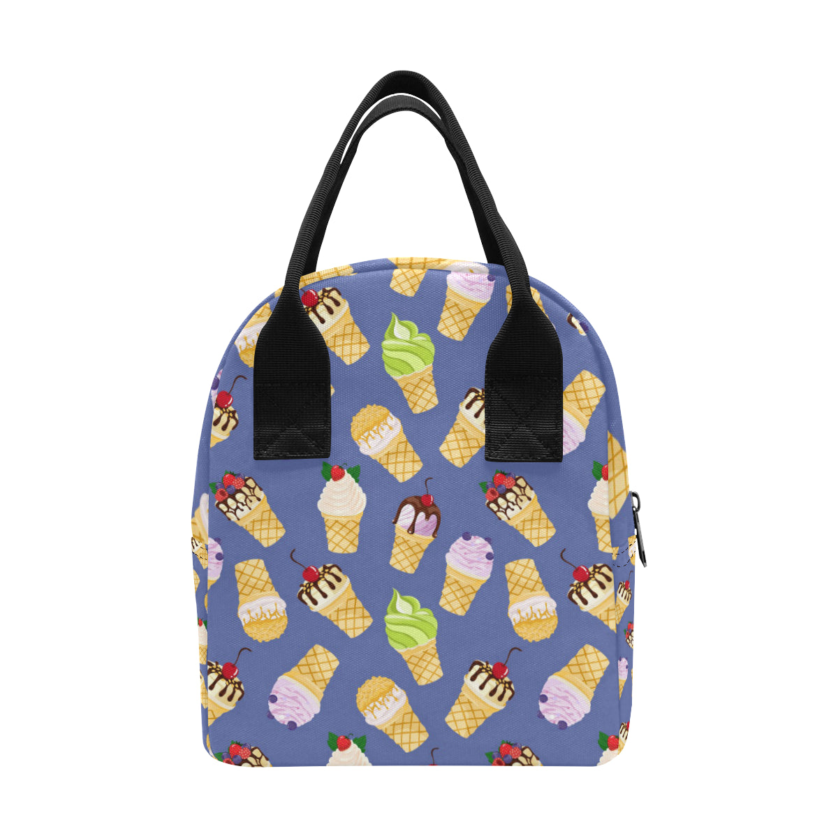 Ice Cream Pattern Print Design IC03 Insulated Lunch Bag