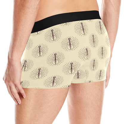 Mandolin Pattern Print Design 02 Men's Boxer Briefs