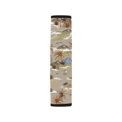 Pacific island Pattern Print Design A05 Car Seat Belt Cover