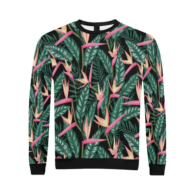 Bird Of Paradise Pattern Print Design BOP03 Men Long Sleeve Sweatshirt