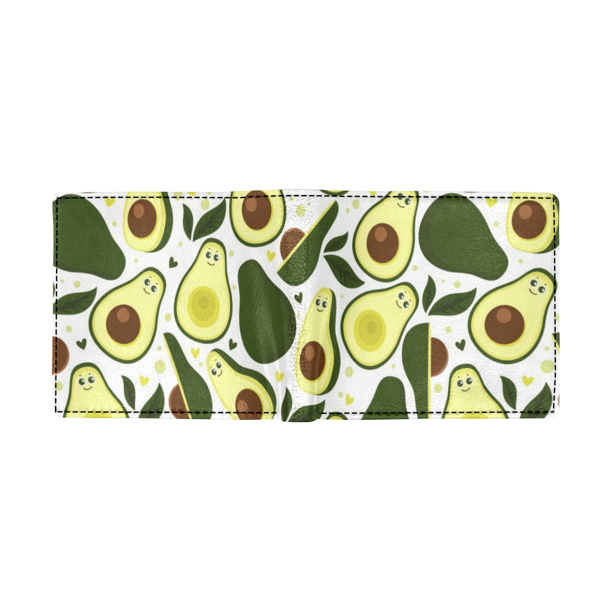 Avocado Pattern Print Design AC06 Men's ID Card Wallet