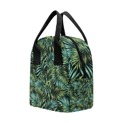 Tropical Flower Pattern Print Design TF08 Insulated Lunch Bag