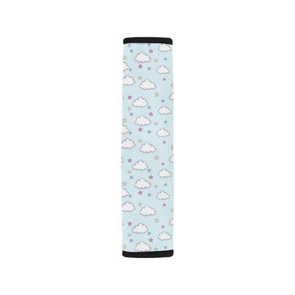 Cloud  Pattern Print Design 01 Car Seat Belt Cover