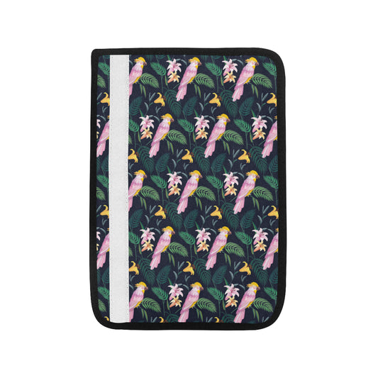 Cockatoo Pattern Print Design 03 Car Seat Belt Cover