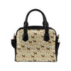 Beagle Pattern Print Design 01 Shoulder Handbag