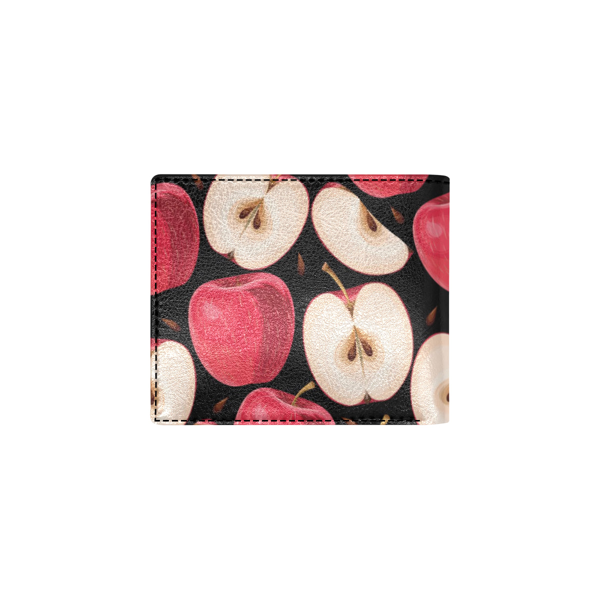 Apple Pattern Print Design AP02 Men's ID Card Wallet