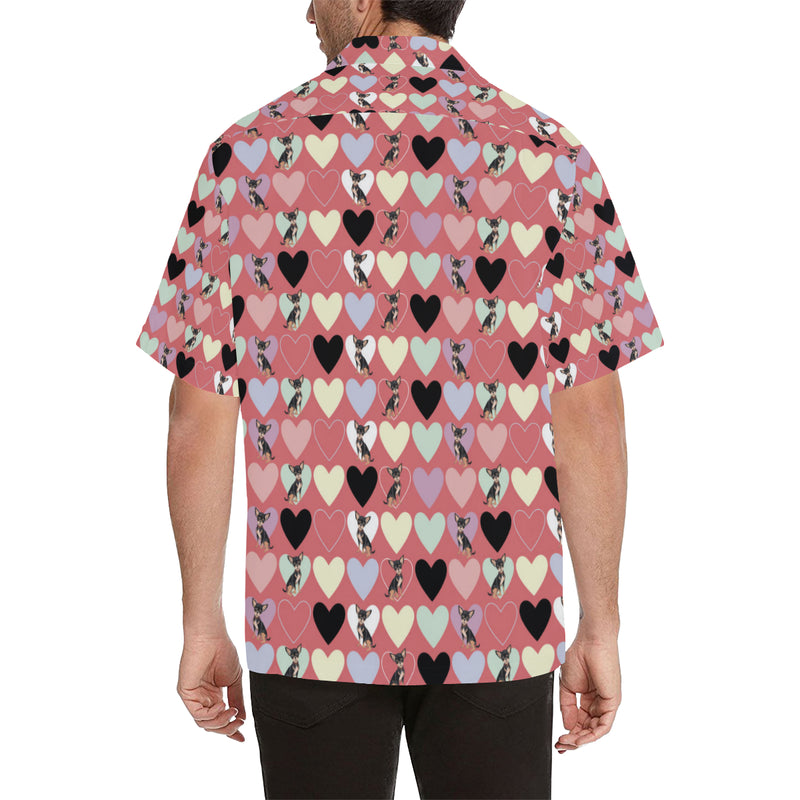 Chihuahua Pattern Print Design 01 Men's Hawaiian Shirt