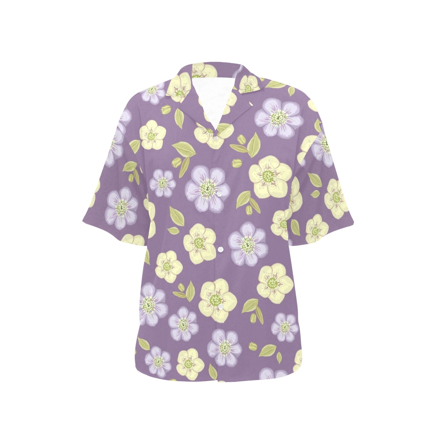 Anemone Pattern Print Design AM013 Women's Hawaiian Shirt