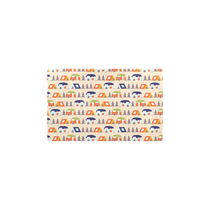 Camper Tent Pattern Print Design 03 Kitchen Mat