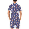 Snowboard Bear Print Design LKS305 Men's Romper