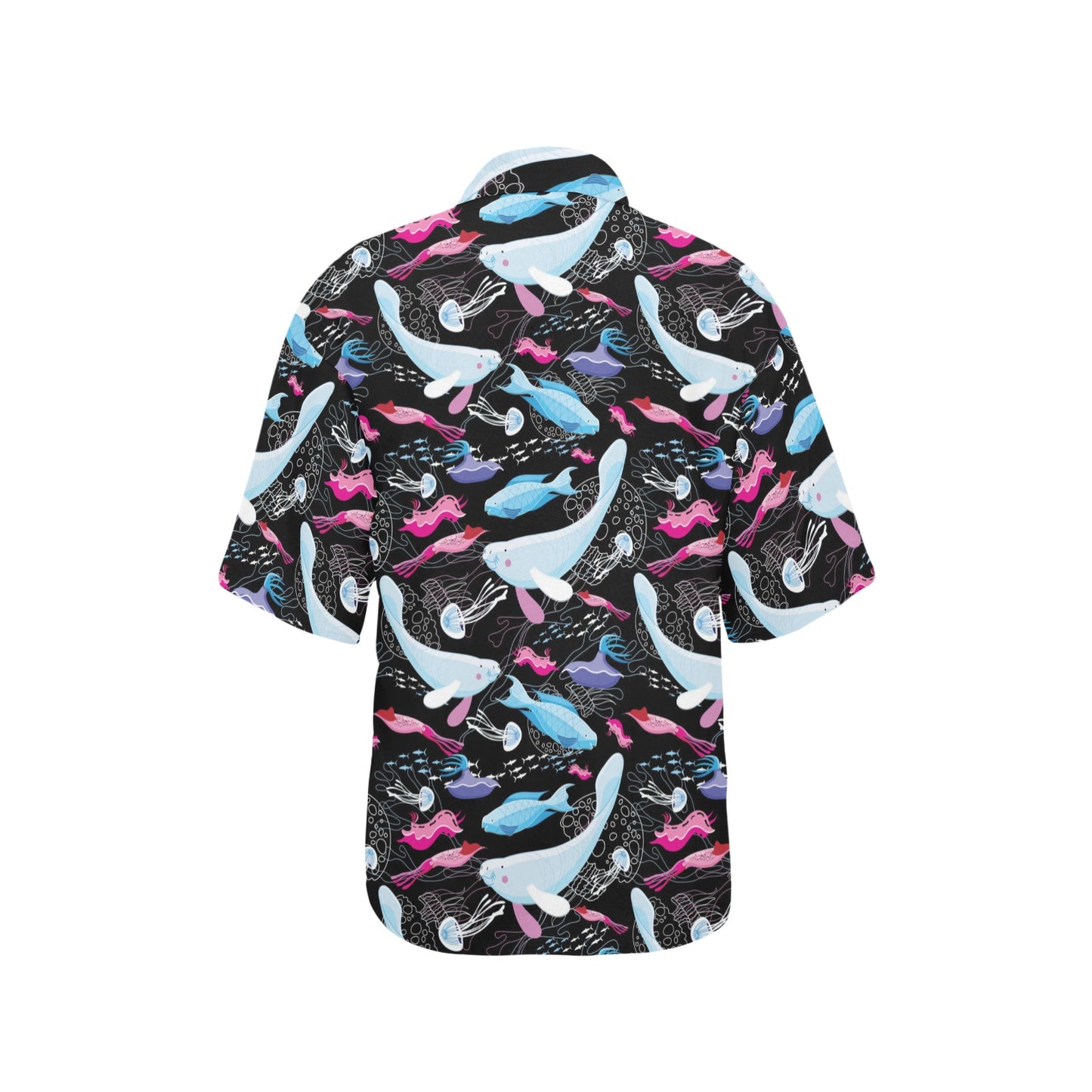 Manatee Pattern Print Design 02 Women's Hawaiian Shirt