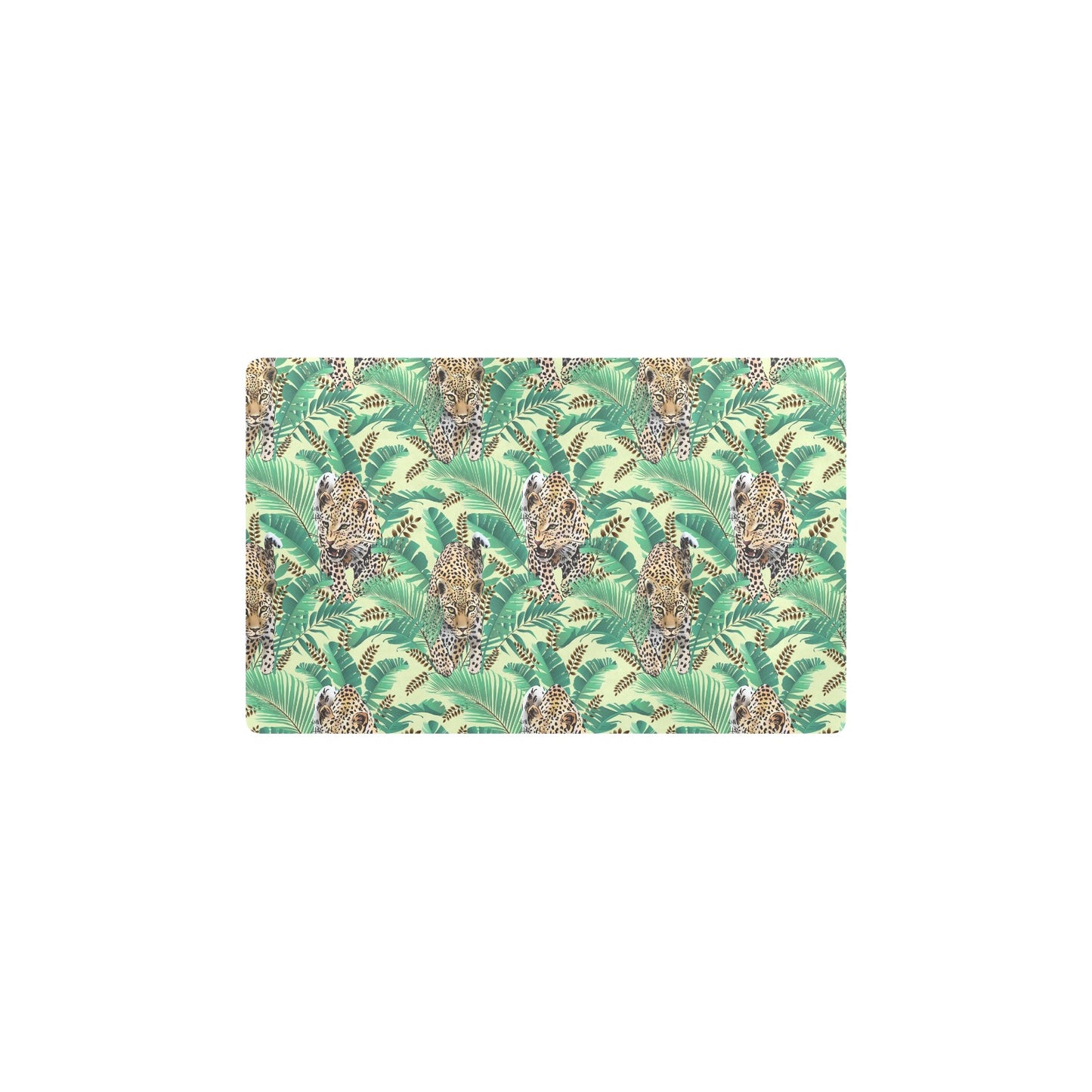 Leopard Pattern Print Design 03 Kitchen Mat