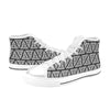 Third Eye Pattern Print Design LKS304 High Top Women's White Shoes