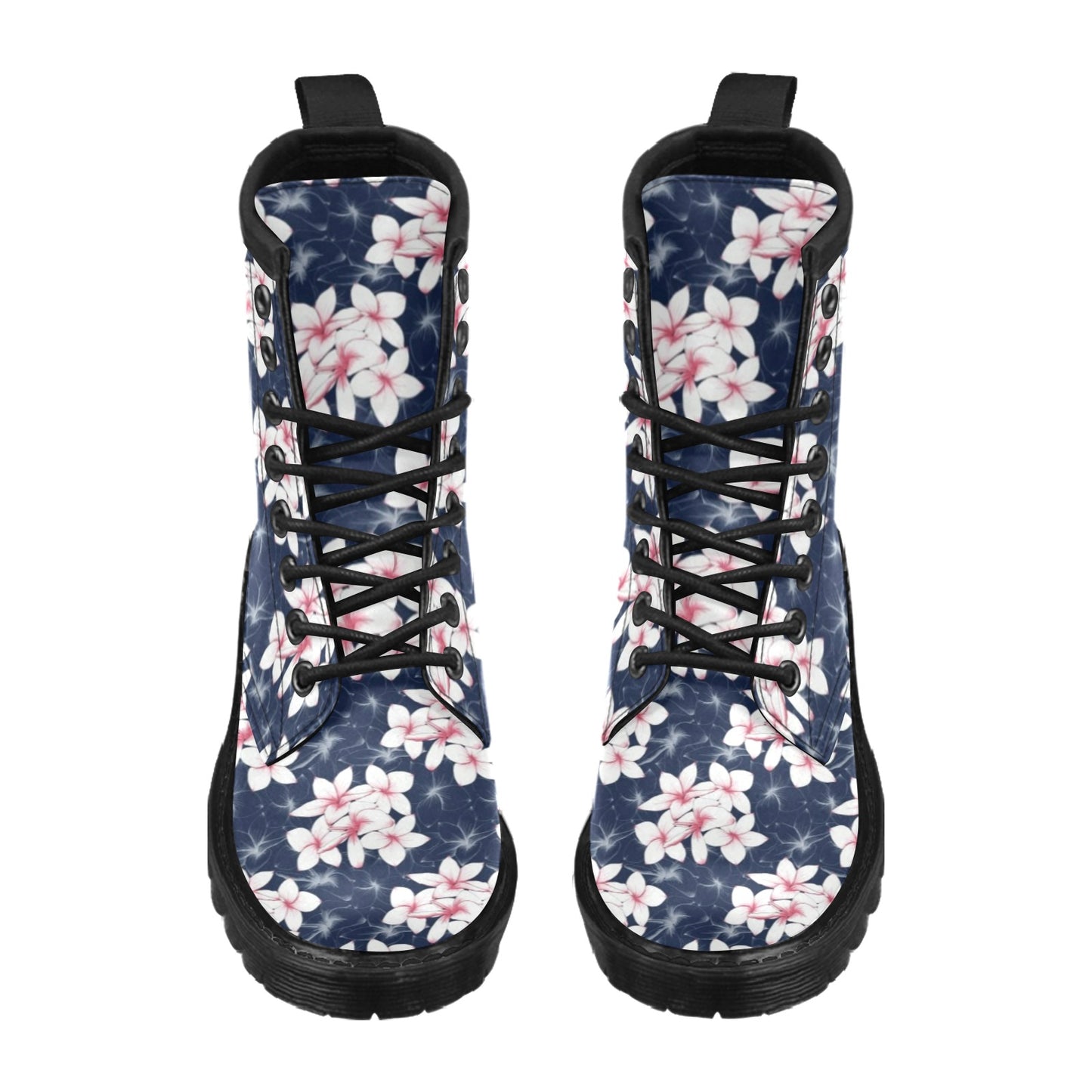 Plumeria Pattern Print Design PM017 Women's Boots