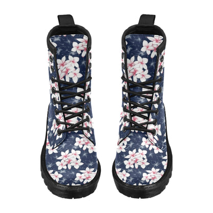 Plumeria Pattern Print Design PM017 Women's Boots