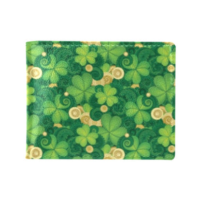 Shamrock Print Design LKS301 Men's ID Card Wallet