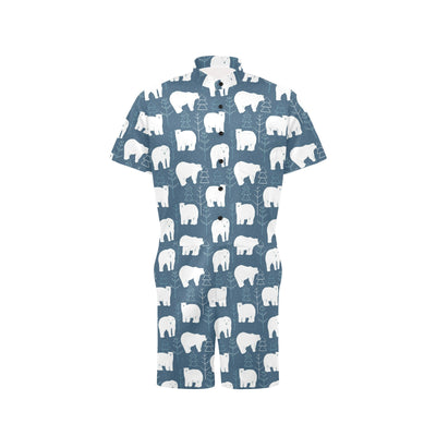 Polar Bear Pattern Print Design A01 Men's Romper